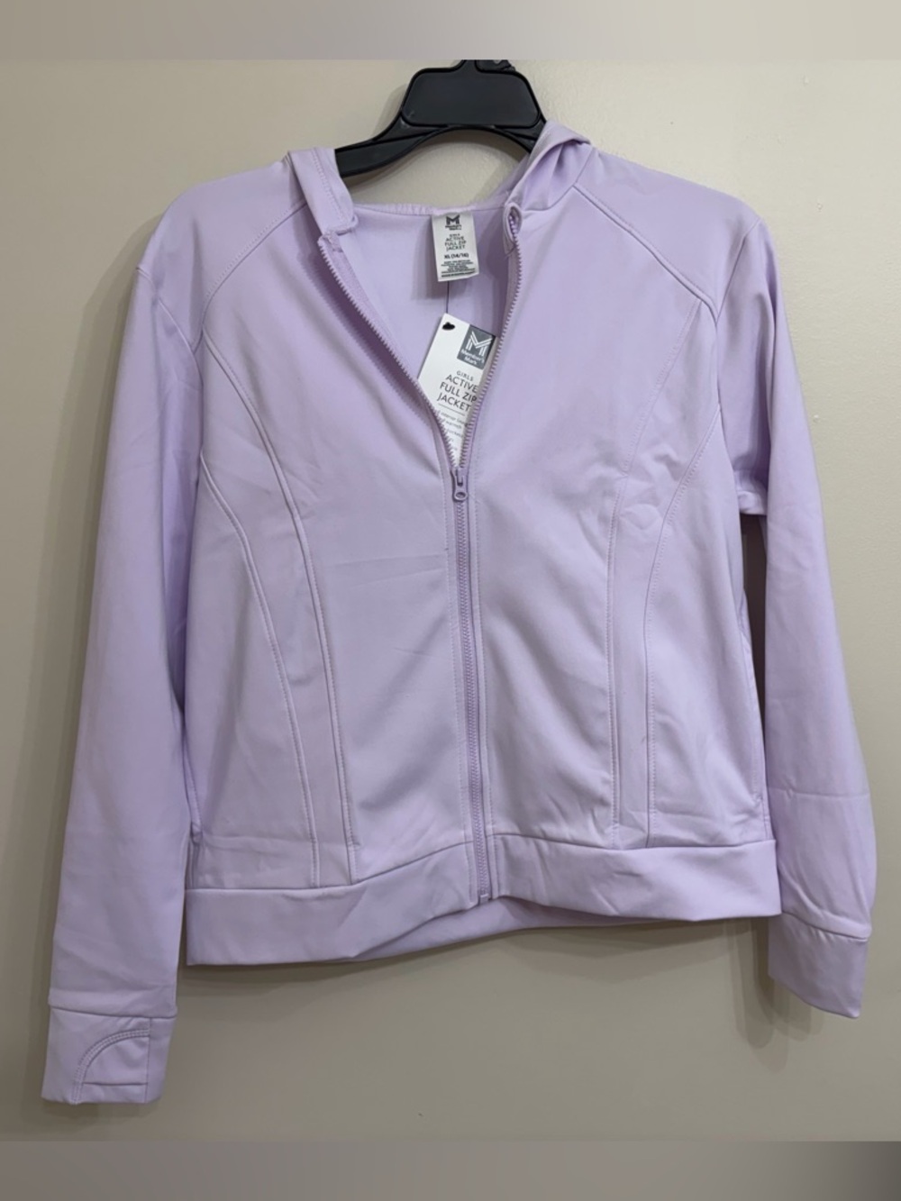 Kids Lightweight Hooded Zip Jacket - Lavender